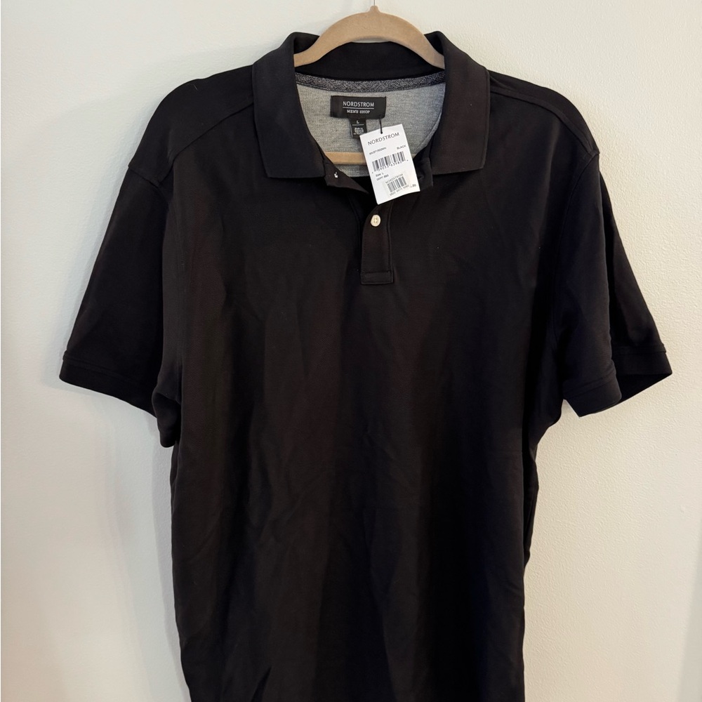 Nordstrom Men's Black Polo Shirt
